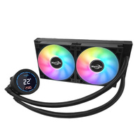 Refroidisseur d'eau numérique pleine taille 240/360 mm avec écran, radiateur de refroidissement CPU, support universel pour les dernières puces AM5/LGA1851/AM4/LGA1700/1200