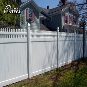 工場直送 6x8フィート 頑丈な新設計 簡単組み立て 環境に優しいビニール製プライバシーフェンスパネル 庭用 - Product Image 2