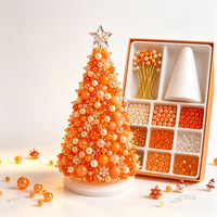 Kit de bricolage de Noël, kit de fabrication d'arbres de Noël perlés, cadeau artisanal pour la famille et les amis