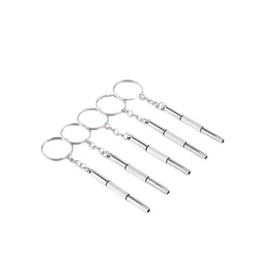 Tournevis 3 en 1 en métal, outil Portable pour lunettes, montre, réparation d'ordinateur portable, accessoire porte-clés, embout Phillips, bricolage multifonctionnel - Product Image 1