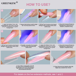 256 Moules à ongles sandwich pour extensions rapides, pour <span class=keywords><strong>manucure</strong></span> professionnelle et ongles français, formes doubles - Product Image 5