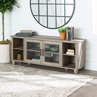 Meuble TV en bois massif rétro plancher américain lumière de luxe Carton meuble TV Antique meuble de salon fourni gris moderne