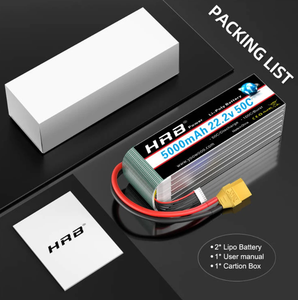 New HRB 6S Lipo <b>Battery</b> 22.2V <b>Drone</b> 1800-22000mAh RC Parts Made in China (Zhejiang) - Product Image 4