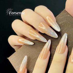 Forsense xl bouts d'ongles de doigt en gros presse extra longue sur les ongles avec de la colle faux ongles réutilisables en vrac faux ongle <span class=keywords><strong>prix</strong></span> de gros - Product Image 2