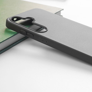 เคสโทรศัพท์มือถือ TPU สีดำแบบนิ่มสำหรับ Samsung Galaxy S25 PLUS เคสโทรศัพท์แบบเรียบง่ายเป็นพิเศษรุ่น S24 23 22 PLUS