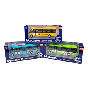 โมเดลรถรับส่ง1/32ตามความต้องการโมเดลรถบัสของเล่นรถโรงเรียนสนามบินรถรับส่งโมเดลรถบัสของเล่นสำหรับเด็ก - Product Image 3