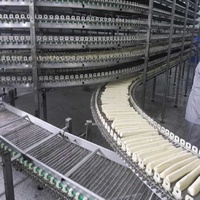 Ligne de production industrielle de pain de boulangerie Croissant fabricant de tour de refroidissement en spirale