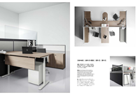 OKOMOKA Muebles de Oficina Personalizados, Silla de Escritorio Ergonómica Inteligente con Altura Ajustable Eléctrica, Mesa de Computadora Moderna de MDF para Oficina