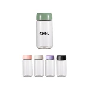 ขวดน้ำพลาสติกใสแบบพกพา Tritan ขนาด 420 มล. พร้อมโลโก้ - Product Image 1