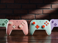 8Bitdo Ultimate 2C Hall Effect Joystick con Hall Triggers Controlador de juego con cable para Windows PC / Android Gamepad