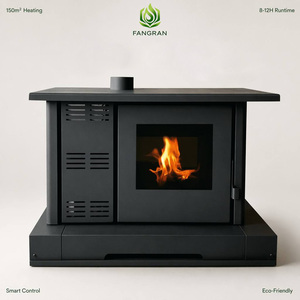 Poêle à granulés autoportant moderne Fangran 150ZX 10 kW, Cheminée de chauffage par air pour salle à manger familiale 80 m² - Product Image 1