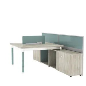 עיצוב מודרני באיכות גבוהה מסגרת מתכת מודולרית 2 4 6 מושבי עבודה שולחן עבודה שולחן מחיצה תחנת עבודה