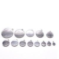 Avec prix d'usine Discount Diy bijoux en acier inoxydable 925 pendentif plateau blanc pendentif or pendentif cabochon plateau