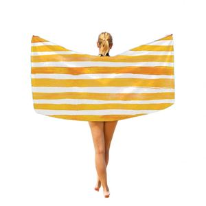 ผ้าขนหนูชายหาดลายทางรีไซเคิลแบบคลาสสิกปักลายตามสั่ง - Product Image 1