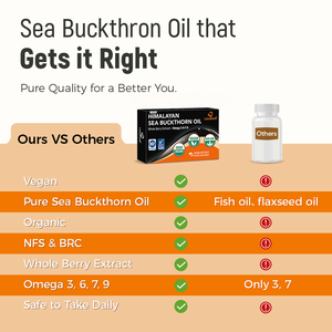 Cápsulas de Aceite de Espino Amarillo del Himalaya Laicuherb, Suplemento Dietético Vegano para una Piel Radiante y Salud Digestiva en Adultos - Product Image 3