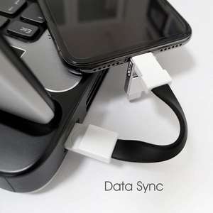 Uslion — <span class=keywords><strong>c</strong></span>âble Micro USB <span class=keywords><strong>3</strong></span>-en-1, chargeur magnétique court et plat, Type <span class=keywords><strong>C</strong></span>, pour porte-clés Portable, Android - Product Image 4