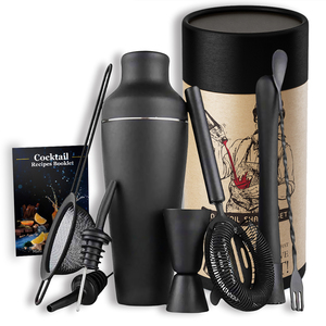 Tùy chỉnh 8 cái 750ml Cocktail Shaker <span class=keywords><strong>Mixer</strong></span> Set thanh công cụ <span class=keywords><strong>barware</strong></span> Set bartender Kit thép không gỉ <span class=keywords><strong>Bar</strong></span> Set với JIGGER - Product Image 1