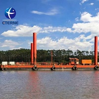 Plateforme de travail modulaire autoportante flottante pour le forage en eau et les projets de fondations