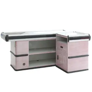 pink clr salon desk, cashier counter