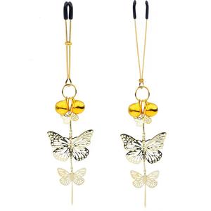 SM Nippel ring Flirten 1 Paar Feder Metall glocken Nippel klemmen Necken Feder BDSM Nippel bestrafen BDSM Mädchen Exotisches Zubehör - Product Image 4