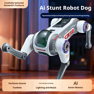 <span class=keywords><strong>Robot</strong></span> <span class=keywords><strong>Chien</strong></span> <span class=keywords><strong>Jouet</strong></span> Interactif en Plastique avec Lumières LED, Musique, Chant, Danse, Interaction Vocale, Programmable, Télécommande, Éducatif - Product Image 2