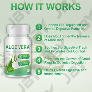 OEM Özel Etiketli <span class=keywords><strong>Aloe</strong></span> <span class=keywords><strong>Vera</strong></span> Kapsül Takviyesi Sindirim Rahatlatıcı ve Düzenleyici Etki İçin Eşdeğer Toplu Toptan Tedarik - Product Image 5