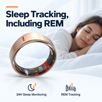 Anneau intelligent TK20 pour le suivi du sommeil, de la fréquence cardiaque, de la variabilité de la fréquence cardiaque et de l'activité, résistance à l'eau 5ATM IP68, largeur de 6 mm