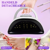 Professionnel 180W 45LEDs Portable Accueil Durcissement Gel Manucure Machine Nail Outils UV LED Nail Lamp Dryer pour Ongles Salon