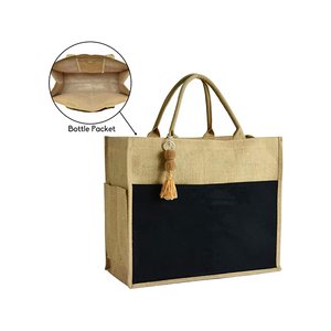 Sac en <span class=keywords><strong>Jute</strong></span> avec Logo personnalisé pour femmes,, <span class=keywords><strong>de</strong></span> qualité alimentaire, en <span class=keywords><strong>toile</strong></span> <span class=keywords><strong>de</strong></span> <span class=keywords><strong>Jute</strong></span>, pour cadeau Promotion - Product Image 4