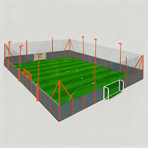 Terrain de <span class=keywords><strong>football</strong></span> extérieur à haute densité, <span class=keywords><strong>cage</strong></span> de <span class=keywords><strong>football</strong></span>, terrain de 3m x 2m x 1m, clôture à bande métallique et filet en PE, personnalisation - Product Image 2