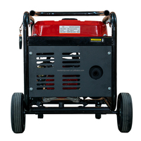 5KW Benzin-Stromerzeuger auf Rädern, offener Rahmen, tragbar, automatische Rücklaufstarterfunktion, elektrisch, AC 2KW für Industrie/Notstromversorgung