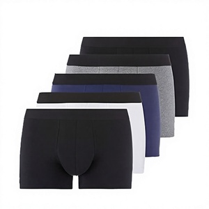 Calzoncillos Boxer Largos para Hombre, Transpirables, de Cintura Media, Ropa Interior Deportiva, Tejido de Spandex/Nailon - Product Image 3
