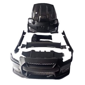 Piezas para el cuerpo del coche, parachoques delantero, trasero, falda lateral, alerón grande para GTR 35, modificado en estilo <span class=keywords><strong>Nismo</strong></span> - Product Image 2