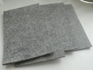 Feltro di lana grigio tedesco personalizzato 5mm 3mm di spessore tessuto Non tessuto industriale in feltro di poliestere rotolo - Product Image 3