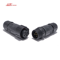 Connecteur à vis en plastique circulaire étanche IP68 Lilutong à 2, 3, 4, 5, 6, 7, 8, 9, 10 broches pour l'aéronautique