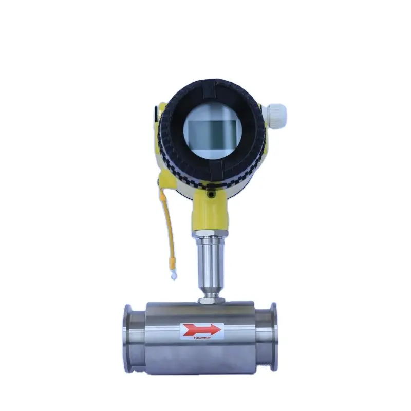 Medidor de flujo de líquido de aceite, control de líquido de agua rs485 de 4-20ma, medidor de flujo de turbina de aceite inteligente y de buen rendimiento