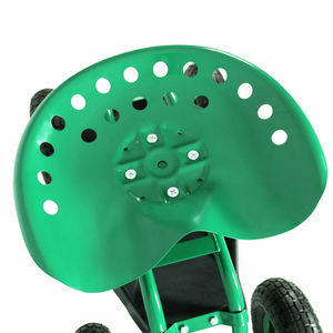 Mobile Garden Chair <b>Cart</b> With 360 Degree Rotating Seat And <b>Tool</b> Tray <b>For</b> Garden <b>Tools</b> Storage Metal Utility <b>Cart</b> - Product Image 3