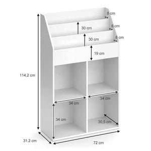 Librería Moderna para Juguetes de Niños, Mueble de <span class=keywords><strong>Madera</strong></span> para Sala de Estar - Product Image 3