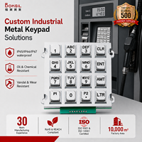 Clavier numérique métallique pour téléphone, IP67, matrice numérique 4x4, clavier en acier inoxydable pour clavier industriel en métal