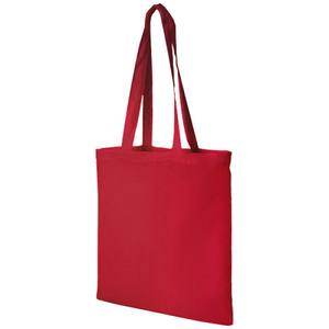 Bolsa de Tela de Algodón Roja de 140g con Asas Largas, Cuadrada, Informal, para Uso Promocional - Product Image 1