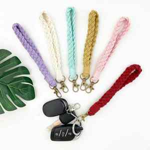 Chaîne de suspension pour téléphone portable, pendentif en corde de coton DIY, crochet pour accrocher le téléphone, porte-clés, sangle de poignet, accessoires de pendentif - Product Image 5
