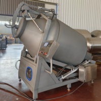 Mesin Pengaduk Daging Stainless Steel Kecil, Mesin Vakum Pengaduk Daging, Mesin Marinasi Daging Sapi Babi
