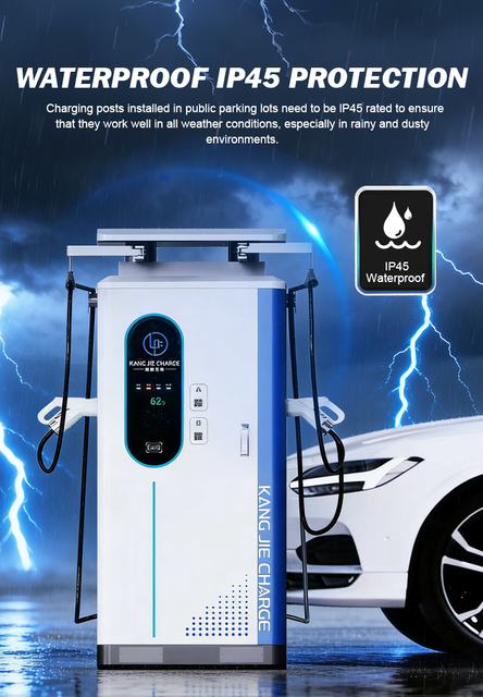 High Power 120kW-360kW DC Fast EV Charging Station with Dual Ports Type 1 Interface Commercial Charger