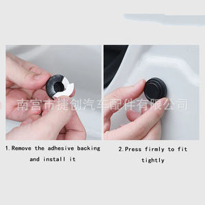 Car Door Silicone Gasket JC-0911 Round White Black Red Anti Collision <b>Buffer</b> Sealing <b>Pad</b> For Model 95 - Product Image 4