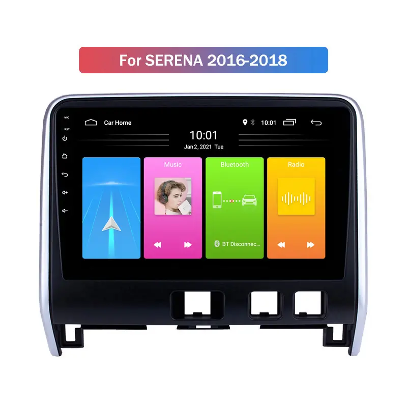10.1 inç IPS dokunmatik ekran Android 12 2016 - 2018 için Nissan Serena radyo sesli gps navigasyon