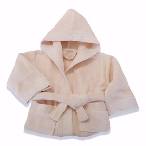 Albornoz con capucha de algodón de terciopelo Premium, toalla de bebé de lujo de manga larga, personalizable, niños pequeños, recién nacidos, venta al por mayor, uso en el baño - Product Image 2
