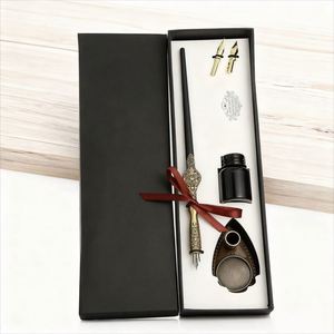 Luxury Metal Fountain <b>Pen</b> Set Customizable Logo Promotional Business Gifts Writing Width 1.0mm Student Corporate & Finance Gifts - Product Image 2