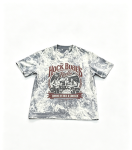 Camiseta Casual Oversize con Estampado DTG Personalizado Kornit, Diseño Tie Dye, Gráfico Retro <span class=keywords><strong>de</strong></span> Banda Folk, Retrato <span class=keywords><strong>de</strong></span> Grupo, Temática Musical Vintage - Product Image 1