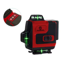 Approvisionnement d'usine original et très vendu Niveau laser 4D à 360 degrés à nivellement automatique Faisceau vert Niveau laser 16 lignes