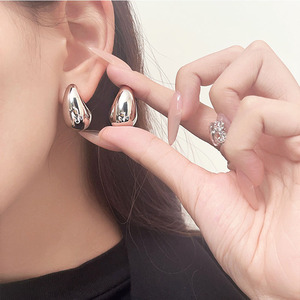 Yinruitai S999 Sterling Silver Teardrop Earrings Drop Earrings For Women Everyday Wear Pure Silver Jewelry ES1169 ES1170 - Product Image 3